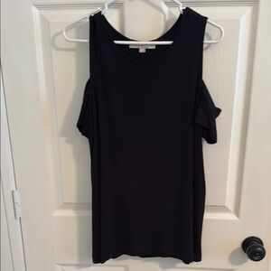 Loft Black Cold Shoulder Women's Top